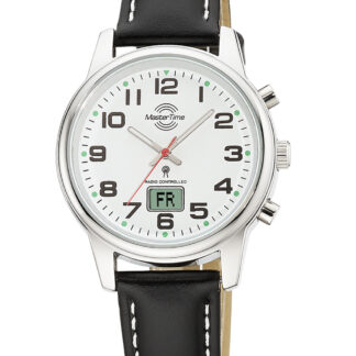 Master Time MTLA-10817-12L Funkuhr Damenuhr 34mm 3ATM*