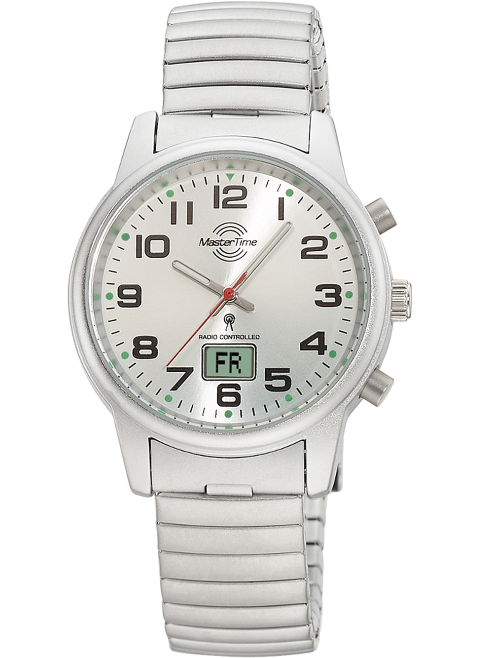 Master Time MTLA-10820-42M Damen-Funkuhr Zugband Damenuhr 34mm 3ATM*