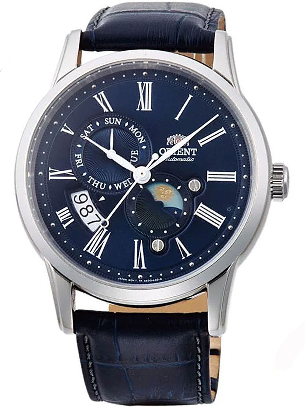 Orient RA-AK0011D30B Mondphase Automatik Herrenuhr 43mm 5ATM*