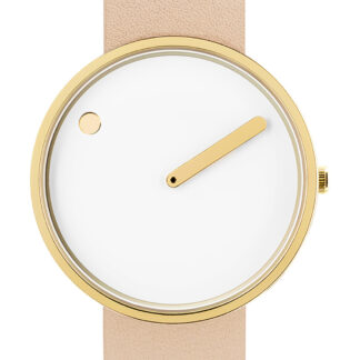 PICTO 43321-6320G Damenuhr White and Gold 40mm 5ATM*