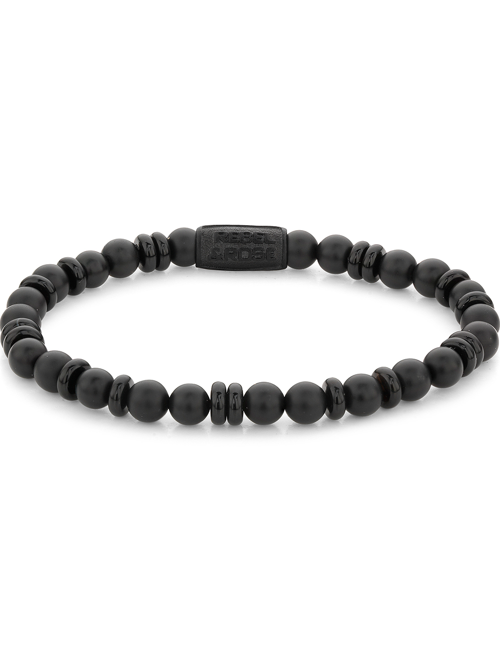 Rebel & Rose Armband All-Black RR-60107-B-S Damen*