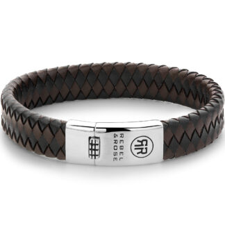Rebel & Rose Armband Braided Flat RR-L0126-S-L+ Herren*