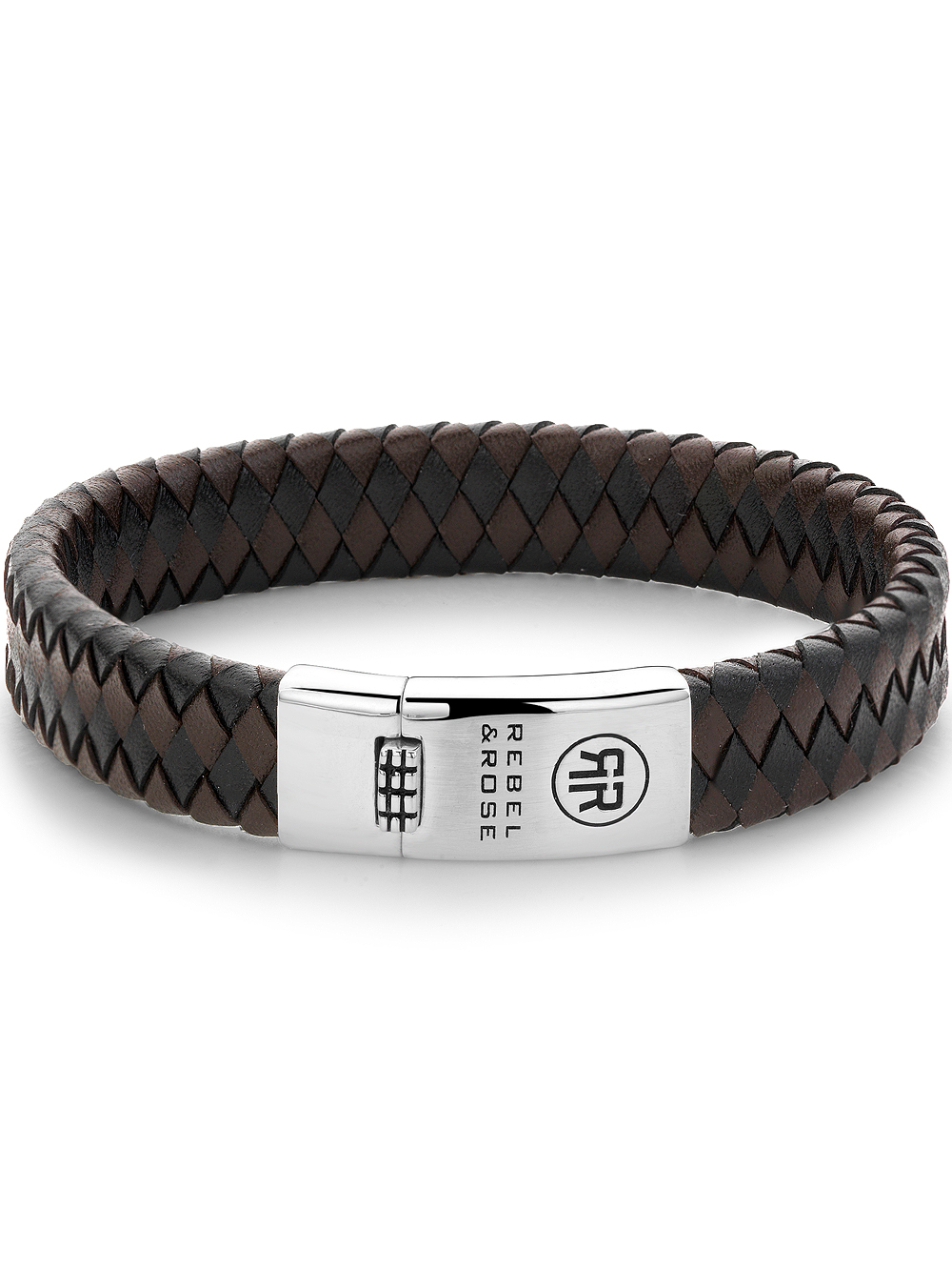 Rebel & Rose Armband Braided Flat RR-L0126-S-L+ Herren*