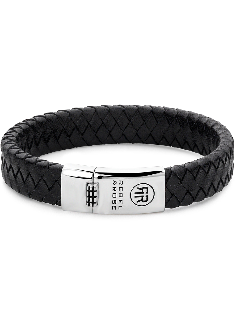 Rebel & Rose Armband Braided Flat RR-L0141-S-L+ Herren*