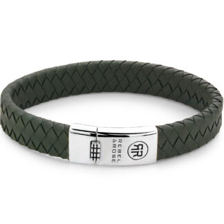 Rebel & Rose Armband Braided Flat RR-L0148-S-L+ Herren*