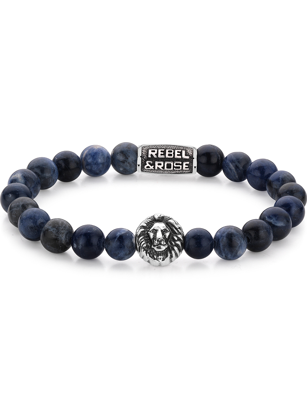 Rebel & Rose Armband Midnight Blue Lion RR-8L030-S-L+ Herren*