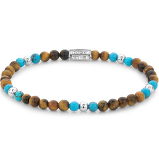 Rebel & Rose Armband Mix Tiger Turquoise RR-40109-S-M Damen*