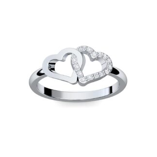 Ring mit Herz Silber 925 *Herz Ring Liebesbeweis* Geschenke für frisch Verliebte besondere Geschenke für Freundin Verlobte Herz Ringe Herzform*