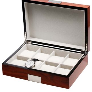 Rothenschild Uhrenbox RS-2022-8RO für 8 Uhren rosewood*