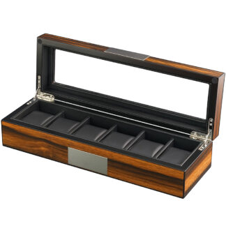 Rothenschild Uhrenbox RS-2377-6EB für 6 Uhren ebony*