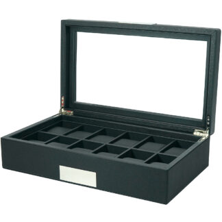Rothenschild Uhrenbox RS-3633-BL für 12 Uhren schwarz*