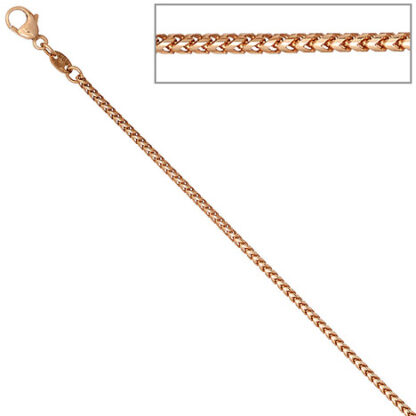 SIGO Bingokette 585 Rotgold 1,5 mm 42 cm Gold Kette Halskette Rotgoldkette Karabiner*