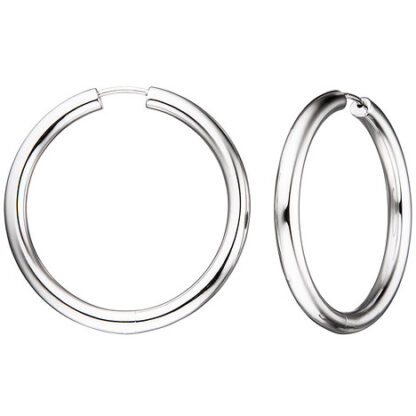 SIGO Creolen rund 925 Sterling Silber Ohrringe Silberohrringe Silbercreolen*