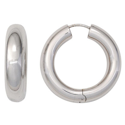 SIGO Creolen rund 925 Sterling Silber Ohrringe Silberohrringe Silbercreolen*