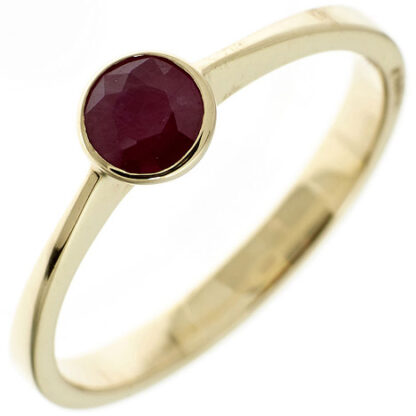 SIGO Damen Ring 333 Gold Gelbgold 1 Rubin rot Goldring*