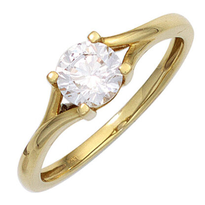 SIGO Damen Ring 333 Gold Gelbgold 1 Zirkonia Goldring*