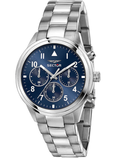 Sector R3253540012 Serie 670 Dual Time Herrenuhr 40mm 5ATM*