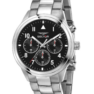 Sector R3253540013 Serie 670 Dual Time Herrenuhr 40mm 5ATM*