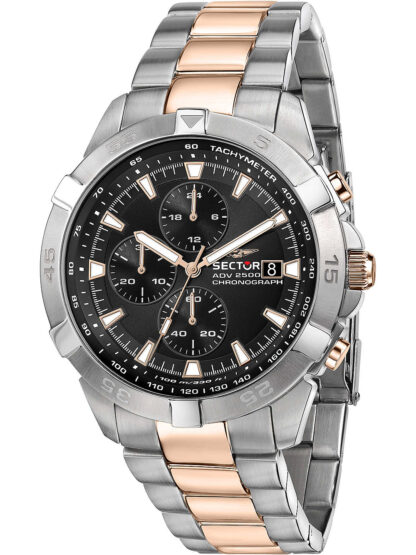 Sector R3273643002 Serie ADV2500 Chronograph Herrenuhr 43mm 10ATM*