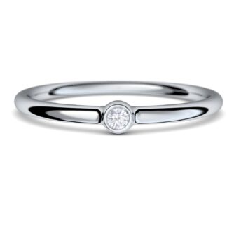 Silberring 925 Damen + PREMIUM ETUI Damenring Zirkonia Geschenke für Frauen Freundin Jahrestag Schmuck Liebe elegante Silber Ringe mit kleinem Stein*