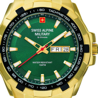 Swiss Alpine Military 7043.1114 Day-Date Herrenuhr 42mm 10ATM*