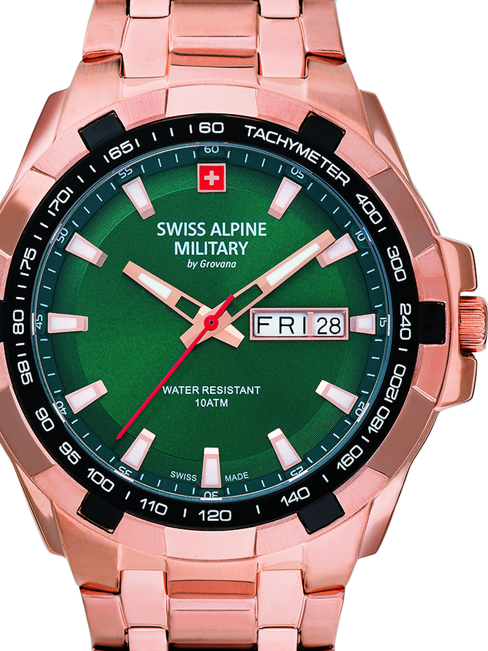 Swiss Alpine Military 7043.1164 Day-Date Herrenuhr 42mm 10ATM*