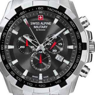 Swiss Alpine Military 7043.9237 Saphirglas Chronograph Herrenuhr 46mm 10ATM*