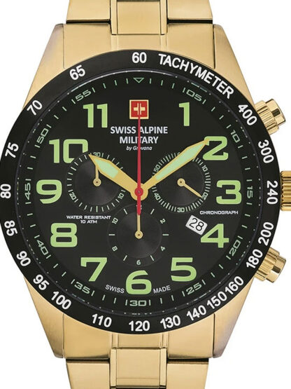 Swiss Alpine Military 7047.9117 Chronograph Herrenuhr 45mm 10ATM*