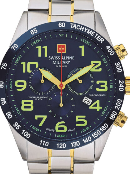 Swiss Alpine Military 7047.9145 Chronograph Herrenuhr 45mm 10ATM*