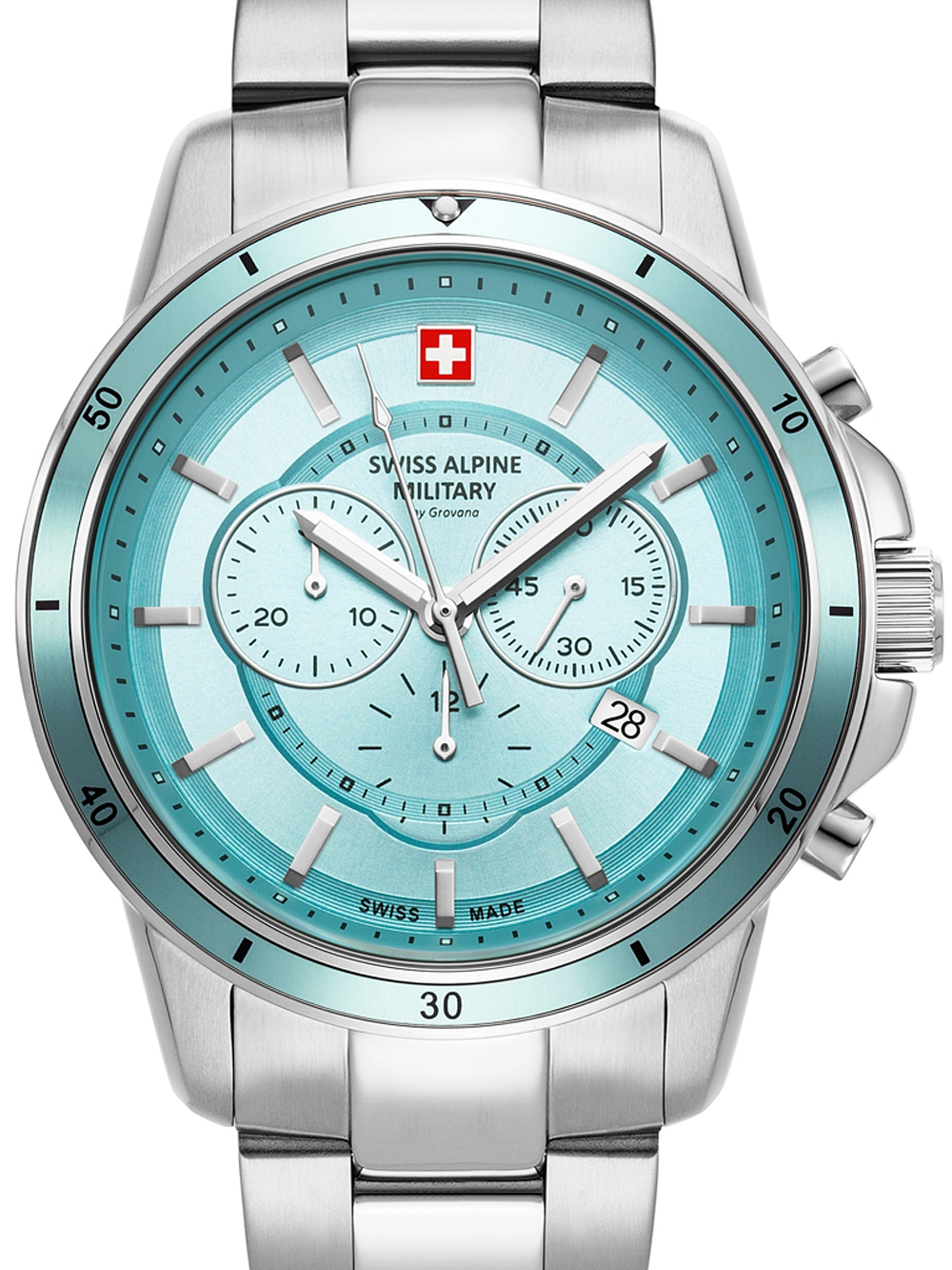 Swiss Alpine Military 7089.9131 Chronograph Herrenuhr 44mm 10ATM*