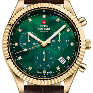 Swiss Military SM30207.08 Elegant Chronograph Damenuhr 38mm 5ATM*