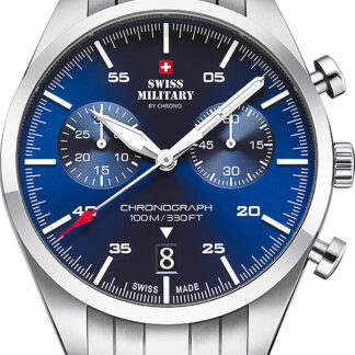 Swiss Military SM34090.02 Chronograph Herrenuhr 43mm 10ATM*