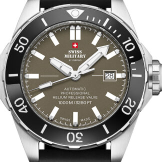 Swiss Military SMA34092.08 Automatik Diver Herrenuhr 45mm 100ATM*