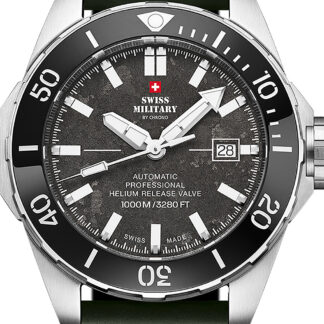 Swiss Military SMA34092.09 Automatik Diver Herrenuhr 45mm 100ATM*