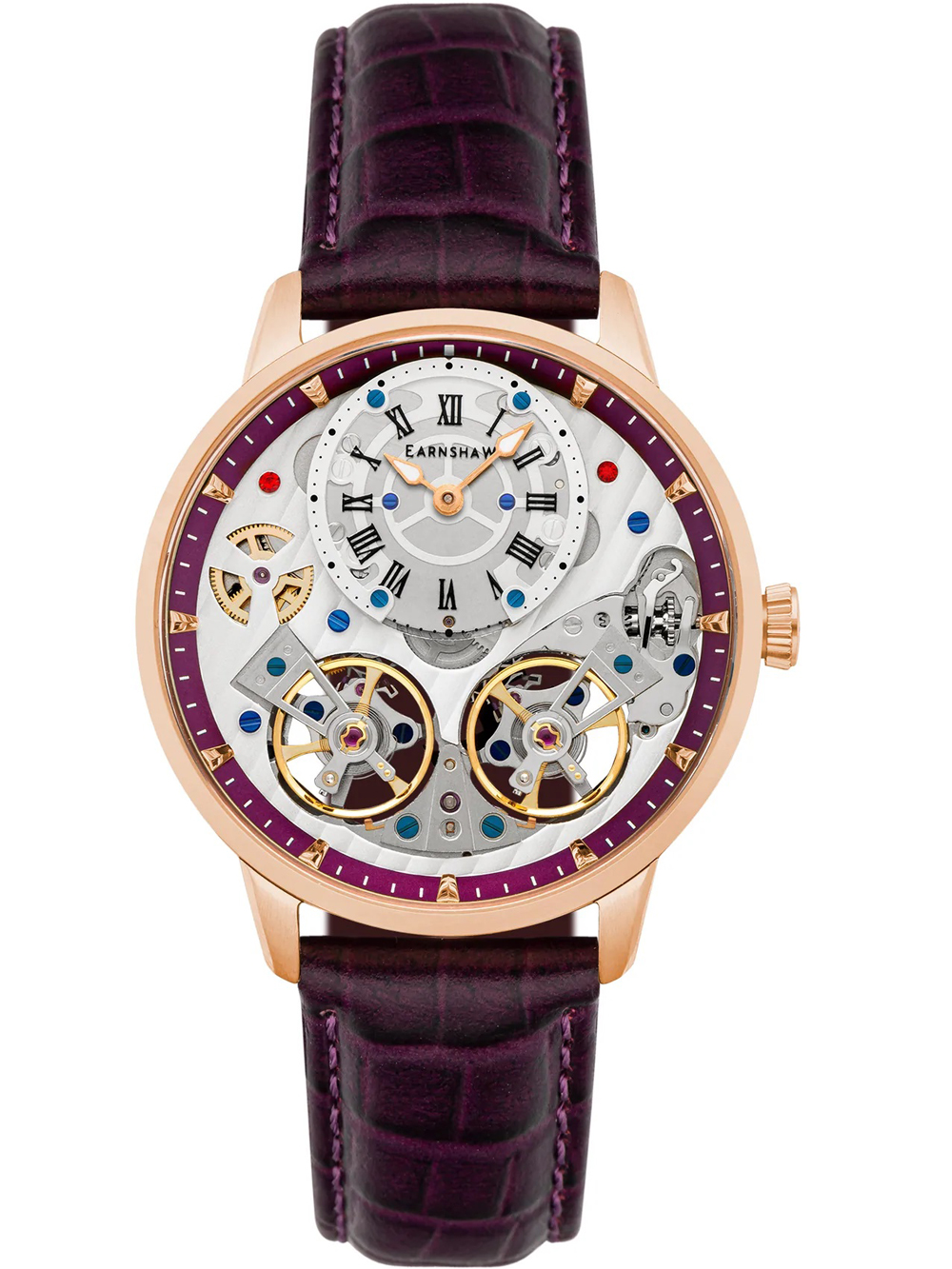 Thomas Earnshaw ES-8273-06 Brewster Double Barrel Automatik Herrenuhr 42mm*