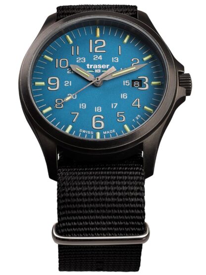 Traser H3 108647 P67 Officer GunMetal Skyblue Herrenuhr 42mm 10ATM*