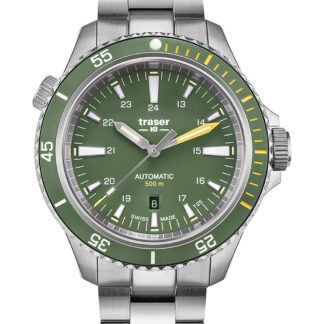 Traser H3 110325 P67 Diver Automatik Green Special Set Herrenuhr 46mm 50ATM*