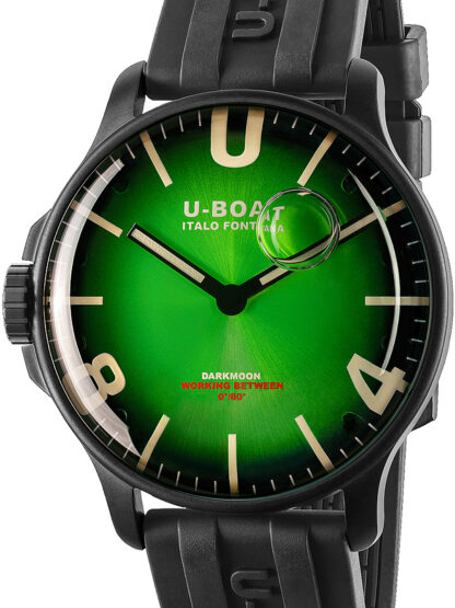 U-Boat 8698/B Darkmoon Green IPB Soleil Herrenuhr 44mm 5ATM*