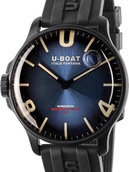 U-Boat 8700/D Darkmoon Blue IPB Soleil Herrenuhr 44mm 5ATM*