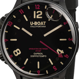 U-Boat 8841 Capsoil Doppiotempo DLC GMT Herrenuhr 45mm 10ATM*