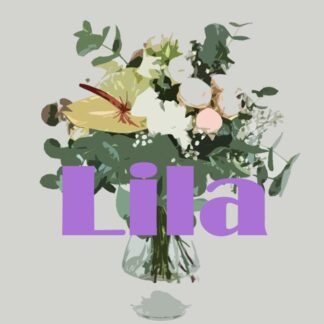 Überraschung Blumenstrauß in Lila-Weiß*