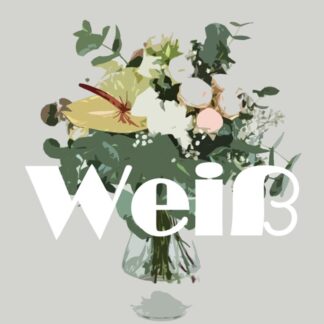Überraschung Blumenstrauß in Weiß*