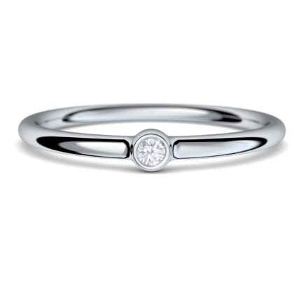 Verlobungsring Silber 925 + PREMIUM BOX, dünne elegante Verlobungsringe Zirkonia Solitär Verlobungsringe Ringe Verlobung schmal Damen Frauen Freundin*