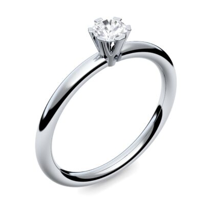 Verlobungsring Silber 925 mit Zirkonia Stein +PREMIUM ETUI Solitärring Ring Verlobung Ringe schmal schlicht filigran Antragsring Heiratsantrag*