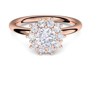 Verlobungsringe Rosegold (Silber 925 hochwertig vergoldet) mit Zirkonia Stein Rosegold Ring Geschenk Heiratsantrag Hochzeit Verlobung Geschenke*
