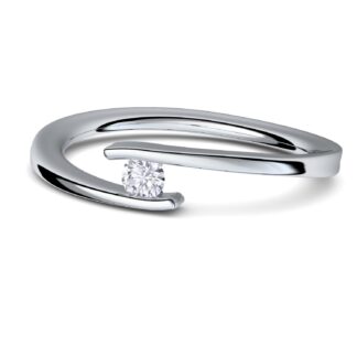 Verlobungsringe Silber Zirkonia 925 mit Zirkonia Ring Damenring + LUXUSETUI für Damen Frauen Freundin Heiratsantrag Silberring Amoonic Schmuck*