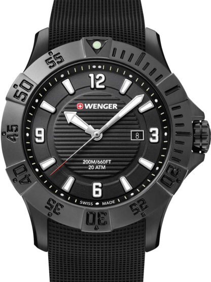 Wenger 01.0641.134 Seaforce Taucheruhr Herrenuhr 43mm 20ATM*