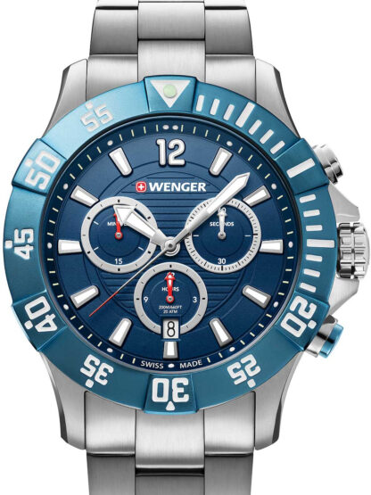 Wenger 01.0643.119 Seaforce Taucher-Chronograph Herrenuhr 43mm 20ATM*