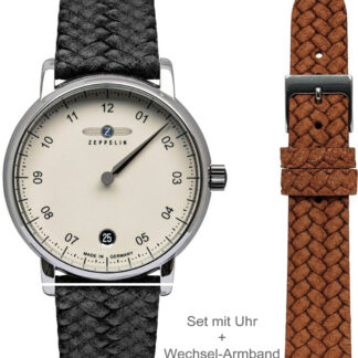 Zeppelin 8643-5 Monotimer Set Damenuhr 36mm 5ATM*