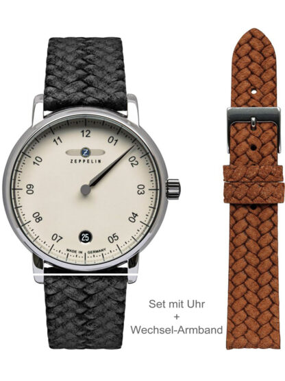 Zeppelin 8643-5 Monotimer Set Damenuhr 36mm 5ATM*